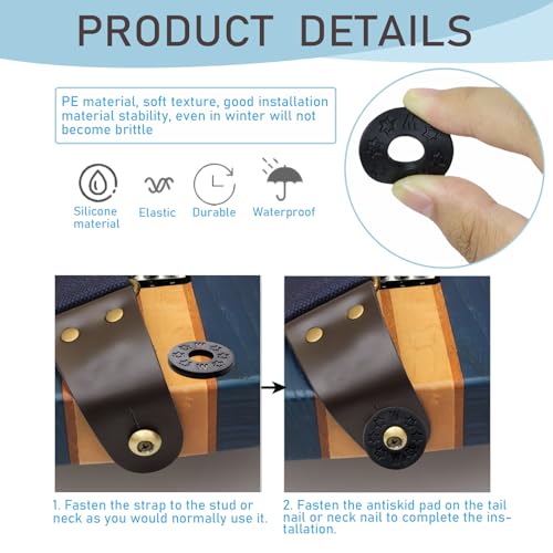 12 Stück Gitarrengurt Schlösser Silikon Gurtschlösser Gummi Gitarren Gurt Blöcke Gitarren Schutz Strap Blocks für Akustikgitarre E-Gitarre Bass Ukulele, 2.5cm (Schwarz)