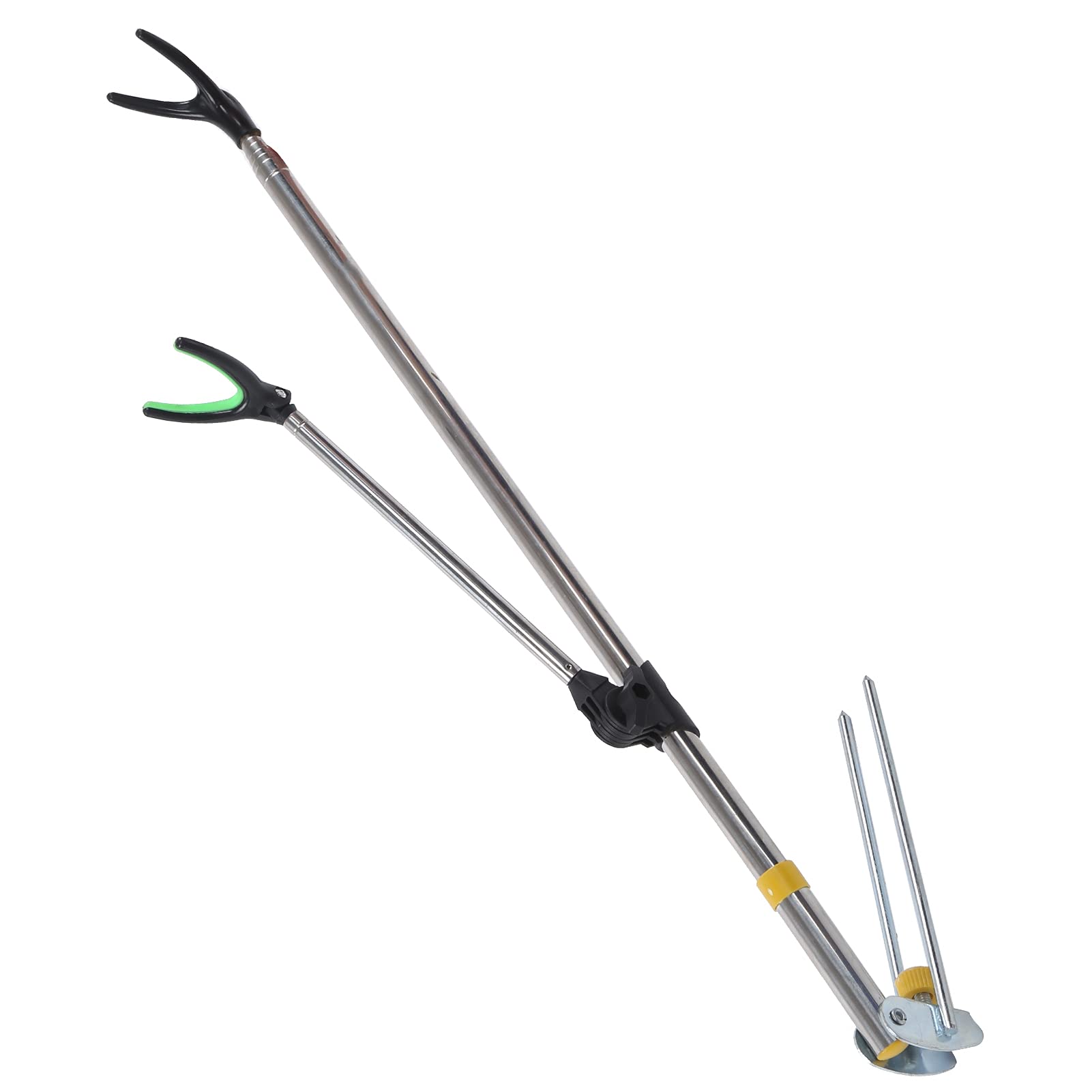 Wspornik na Wędkę, Kształt Y Teleskopowy Uchwyt na Wędkę ze Stali Nierdzewnej Wspornik na Wędkę Stojak na Sprzęt Wędkarski Rest Support Rack For Fishing