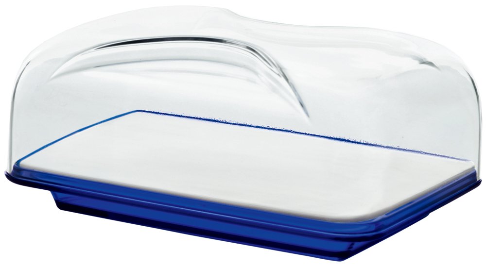 Guzzini 27010068 - Quesera Cuadrada, Color Azul