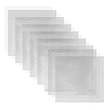 HAPINARY 20枚入りファースーツ用アイメッシュシート 仮面舞踏会仮面目元用プラスチックメッシュ 通気性と鮮明な視界備えた工芸用メッシュ