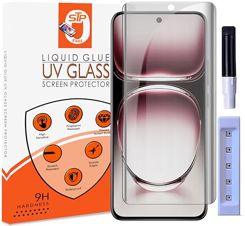 Image of UV Premium Privacy Tempered Glass Screen Protector Guard Compatible for Oppo Reno 12 5G / Reno 12 Pro 5G (6.7 Inch, Pack of 1) Full Edge to Edge Coverage Anti-Spy /Anti-Peeping 9H Hardness