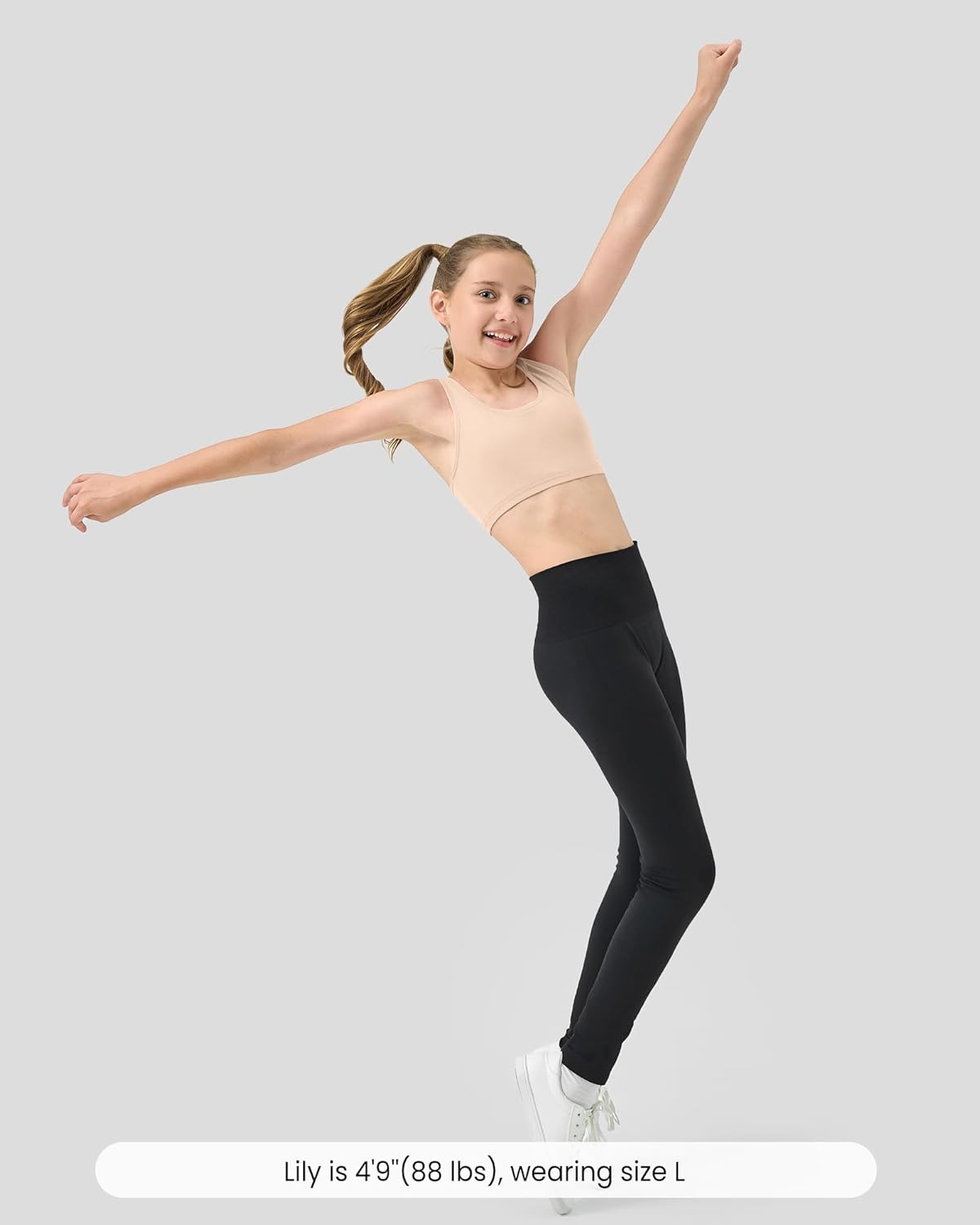 Girls Sports Bras 6-11 Seamless Racerback Training Bras for Girls-No Pads, Chest Double Lined - Image 3