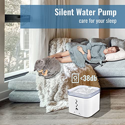 Fuente de agua automática para gatos y perros 2.75L miniatura 6
