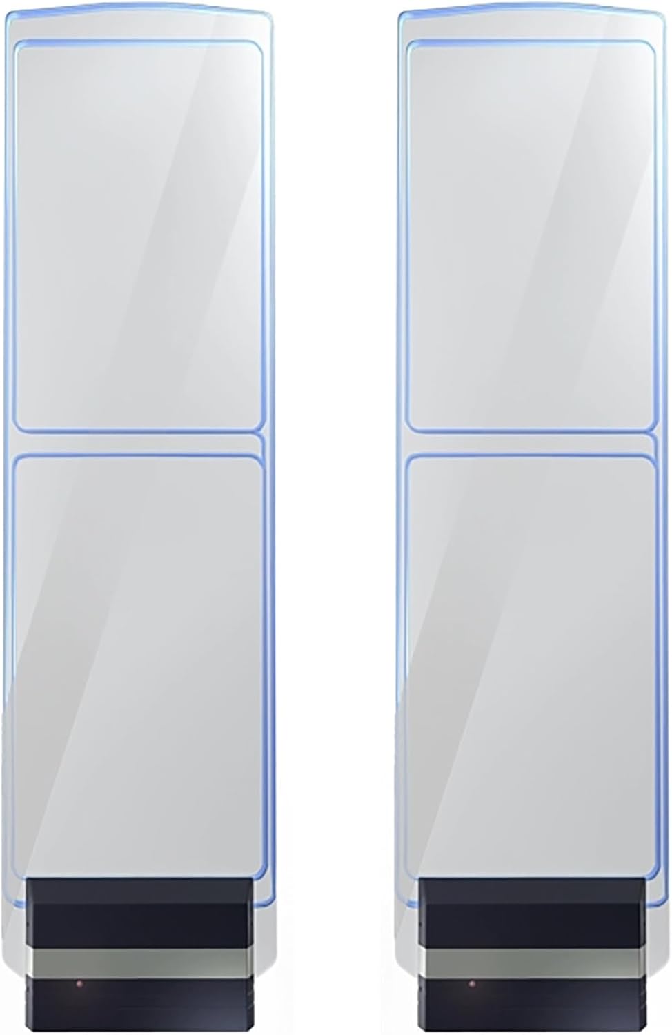 防犯センサーゲート、広範囲検知の高感度アラームシステム、LED警告ライト付き、アパレル店・小売・スーパー向け