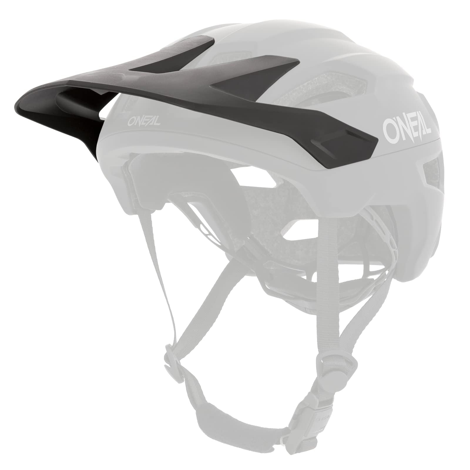 O'NEAL | Ersatzschirm Fahrradhelm | MTB All-Mountain | Ersatzteil für den Trailfinder Helm Solid | Spare Visor Trailfinder Helmet Solid | Erwachsene | Schwarz