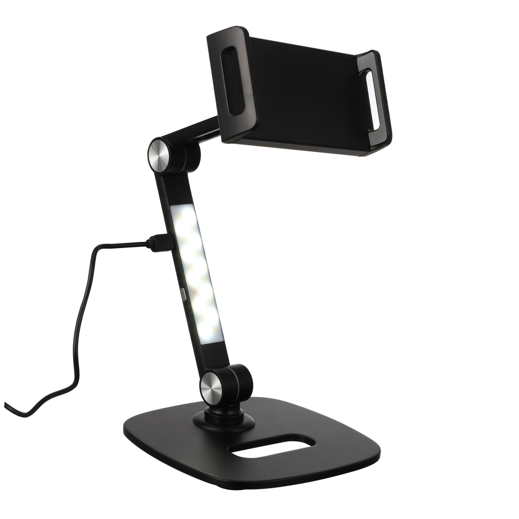 Gadpiparty 1 Juego sostenedor del teléfono de la Tableta portamovil sujeta moviles Base Estable para Tablet Soporte Bandeja de Almacenamiento Aluminio