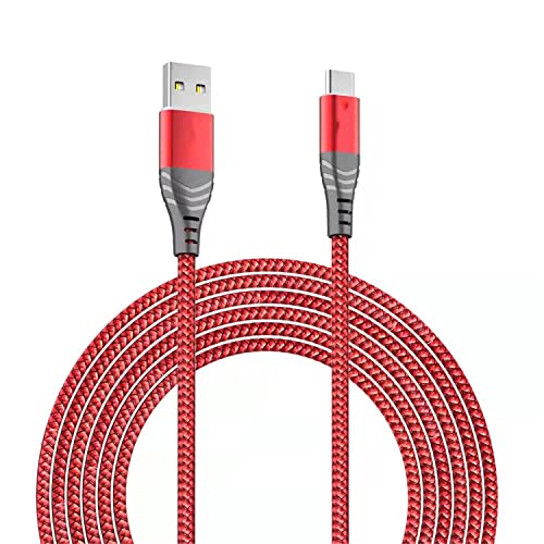 VKETO Câble USB de type C 2M, chargeur type C nylon charge rapide et synchronisation câble USB C pour Samsung S10/S9/S8/Note 10/Note 9, Huawei P30/P20/Mate 20, Sony Xperia(réseau) Cover