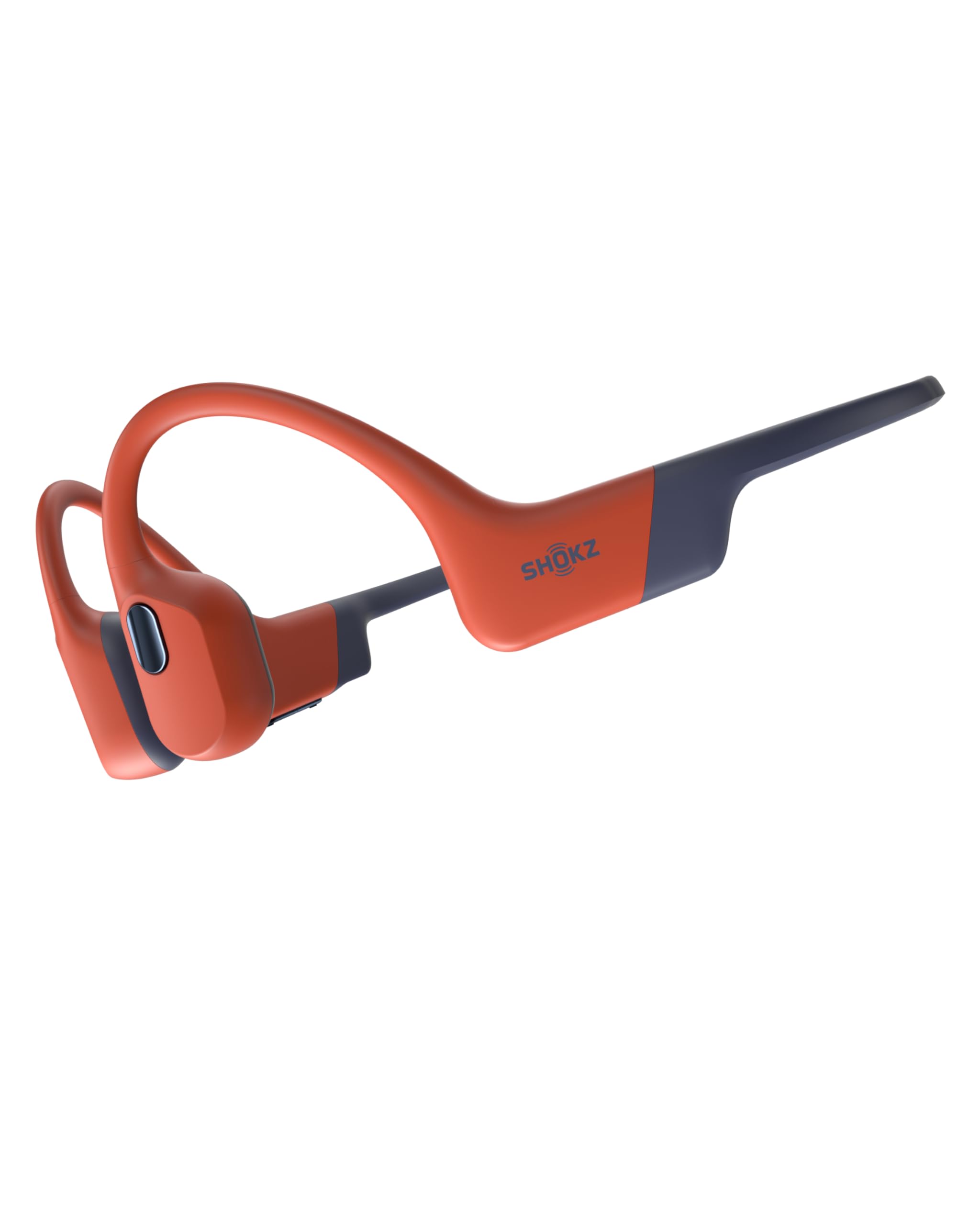 SHOKZ Cuffie sport a conduzione ossea OpenSwim Pro, auricolari wireless Open-Ear impermeabili IP68 con Bluetooth 5.4, 32 GB storage MP3, micr. con canc. rumore, 9 ore ripr. per corsa e nuoto, Rosso
