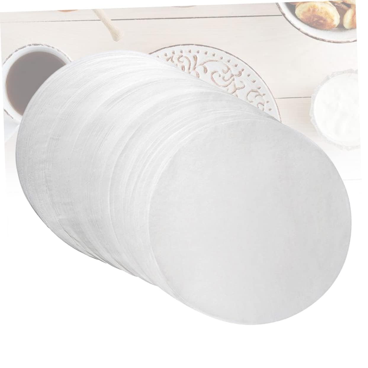 BEBEMOKO 200pcs Mini Cupcake Liners Paper Cake Paper Pad Oil-free Odorless for Baking Party Supplies Favors 11cm Diameter