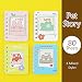 4 Pcs A7 Animal Mini Notebooks,Cartoon Small Spiral Pocket Journal Hardcover Note Books Fox Bear Rabbit Crocodile Lined Portable Notepad Diary Party Gift for Kid School Home Office Supplies