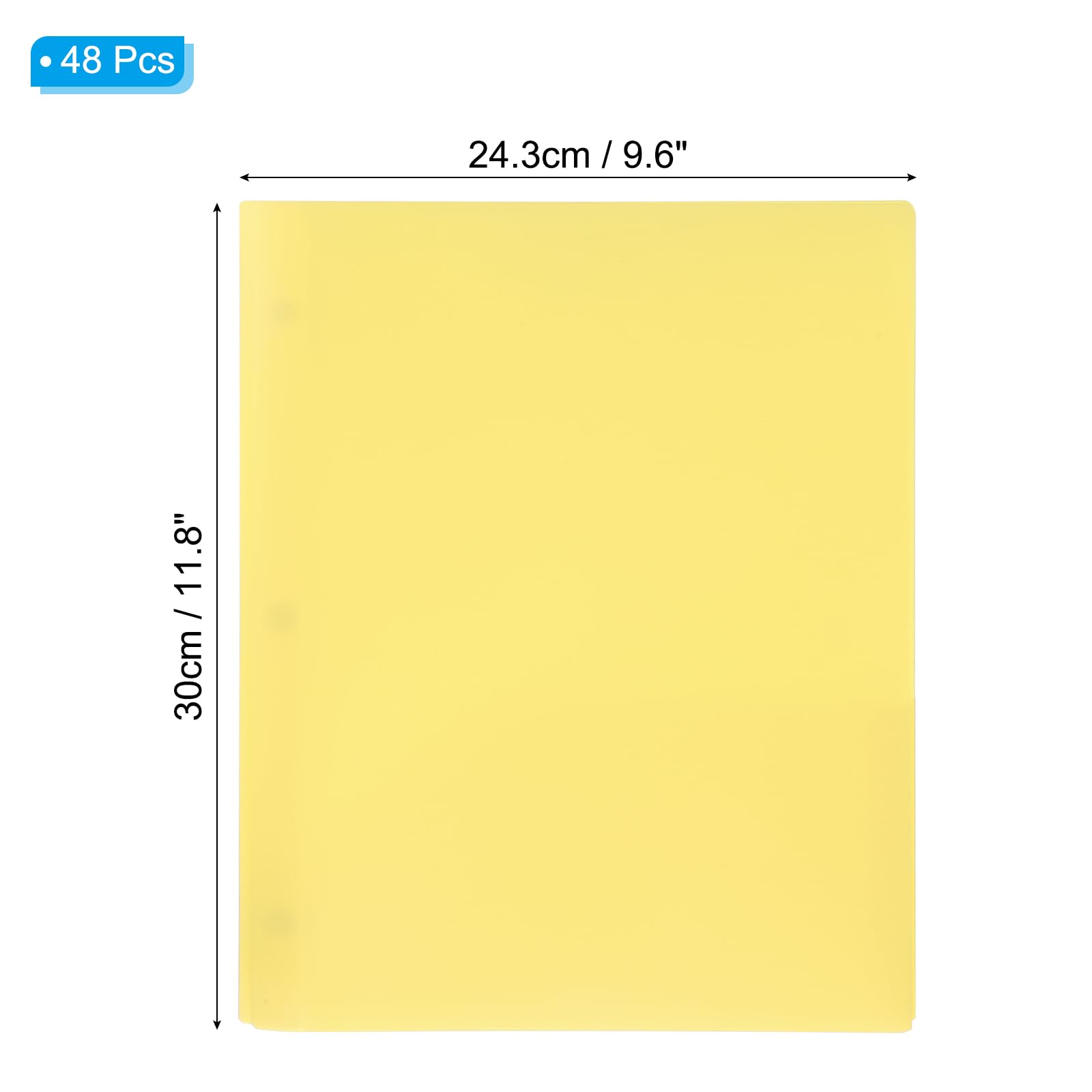 PATIKIL Plastic Folders with Pockets and Prongs - Image 2