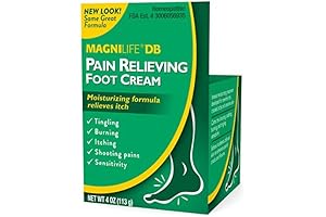 MagniLife Pain Relieving Foot Cream 4 oz: Soothe Burning, Tingling Feet