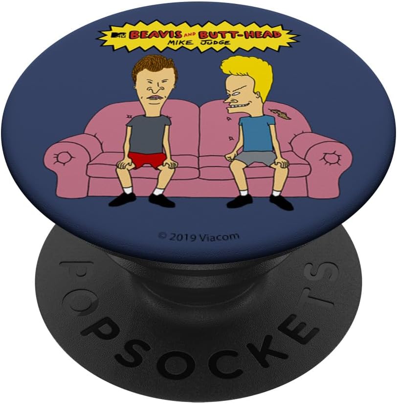 Beavis and Butt-Head Classic Couch Logo PopSockets PopWallet for MagSafe