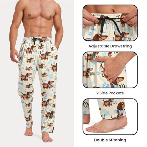 Mens Pajama Pants Soft Sleep Pants for men Lounge Pajama Bottoms with Pockets Drawstring4