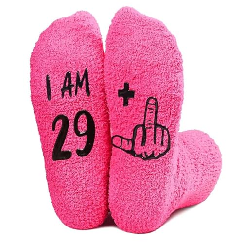 KEMUZ Sapatos com meias presente 30 aniversário mulher, presente 30 anos de mulher, ideal para mãe irmã filha, confortáveis e elegantes, ocasiões especiais