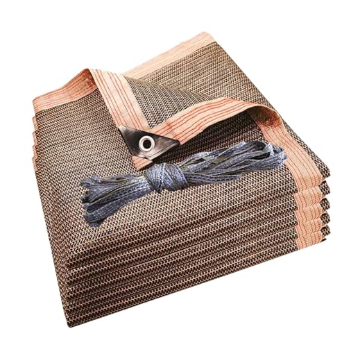 Bâches en maille robuste marron pour ombrage de terrasse et jardin - 2