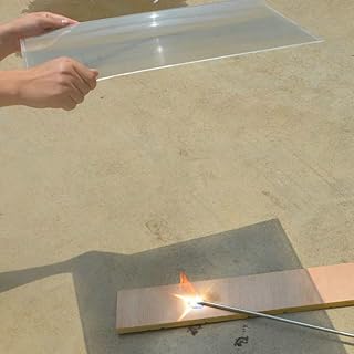 VIGAN 300X300MM Large Optical PMMA Fresnel Lens, 330MM Focal Length, Solar Concentrator, Magnifying Fire Tool