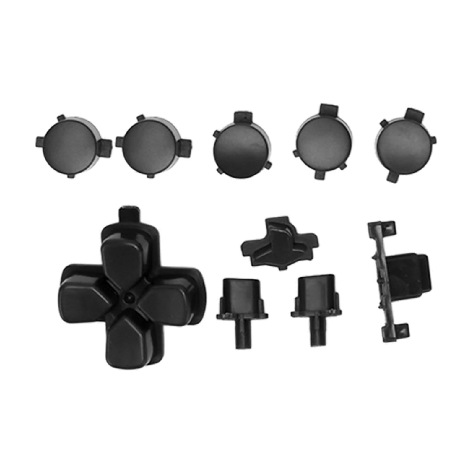16 szt. Przyciski Zamienne do Kontrolera do Gier, Joysticki do Joysticka na Gamepad, Wymienne Przyciski Spustowe do Kontrolera (Czarny)