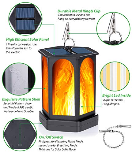 Lanterna solare Fiamma luci Impermeabile, Qoolife