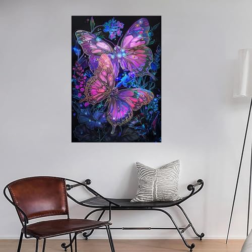 Tableau papillon moderne pour sublimer un salon chaleureux