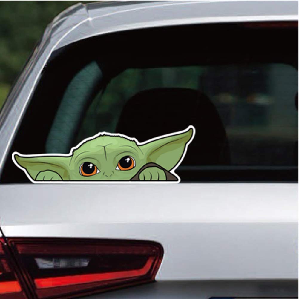10 Pack Baby Yoda Car Decal, Baby Yoda Sticker the Mandalorian Car Stickers for Skateboard