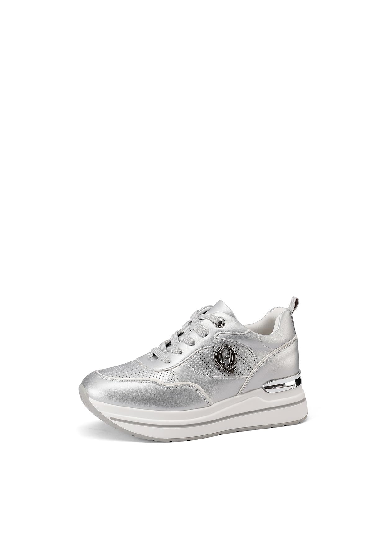 QUEEN HELENA Scarpe da Ginnastica Platform Sneakers con Zeppa Casual Donna X32-17