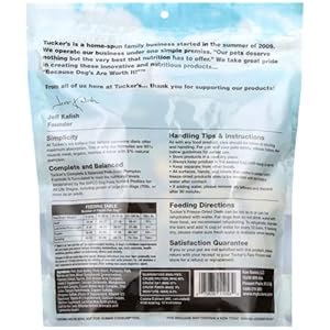 Tucker’s Uncooked Frozen Freeze Dried Uncooked Canine Meals, Pork, Duck & Pumpkin Method 14oz