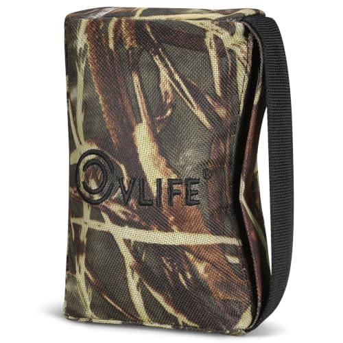 CVLIFE Shooting Bag, Pre-Filled Shooting Rest Bags, Brown Leaf