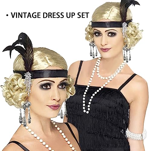 BDSHUNBF 1920 Accessories, 1920s Flapper Great Gatsby Accessories Set, Roaring 20's Theme, 20's Theme Vintage Fashion - Image 3