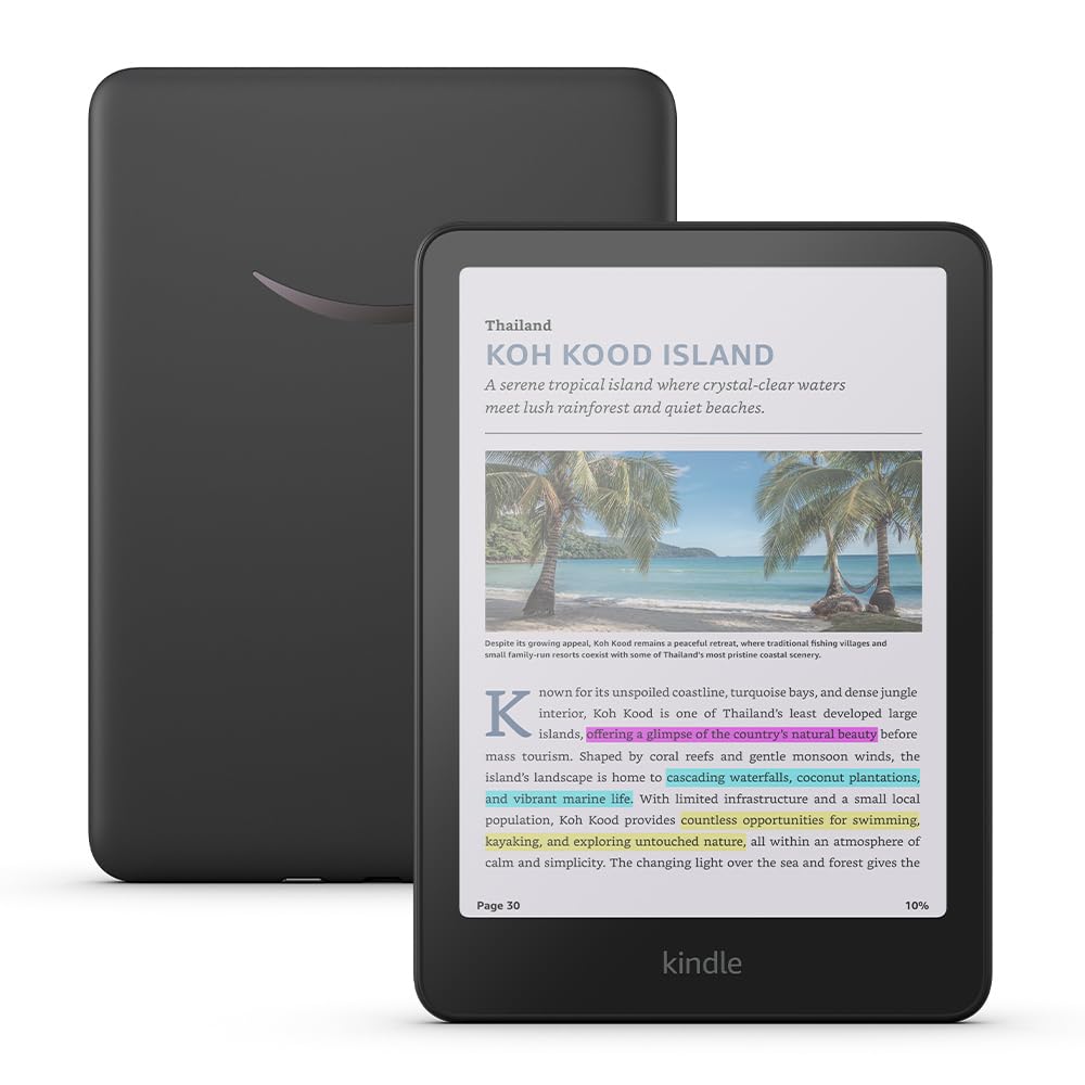 Amazon Kindle Colorsoft 16 GB (newest model) – With colour display and adjustable warm light – No ads – Black