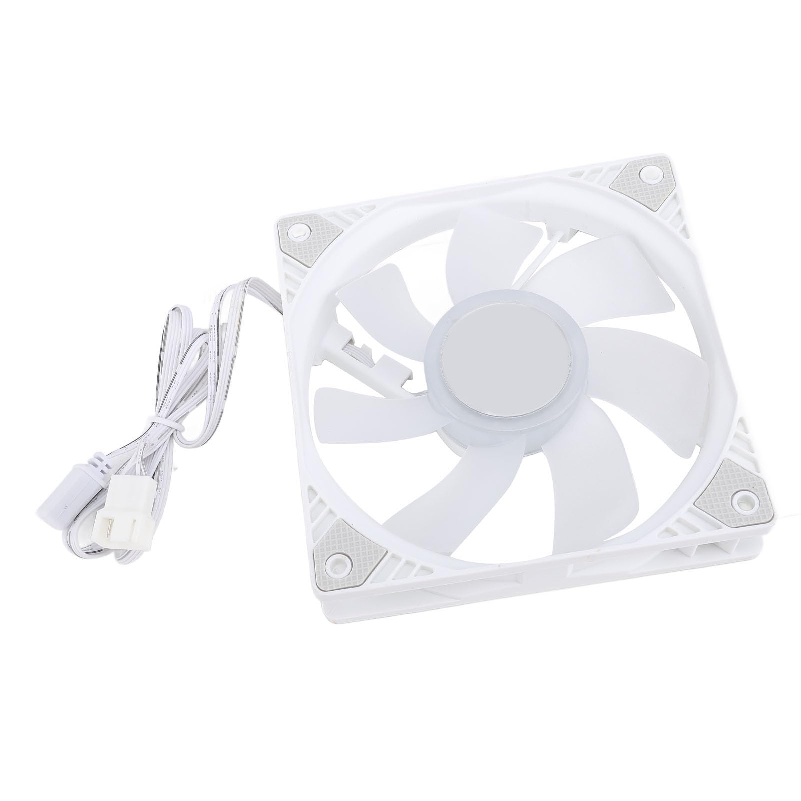 ARGB PC Case Fan 120mm, PWM ARGB Case Cooler Fan, MFDB Hydraulic Bearings Reverse RGB Case Fan - Motherboard SYNC with 5V 4PIN (White)