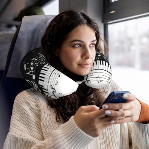 Almohada de poliéster para cuello y hombros negra miniatura 6