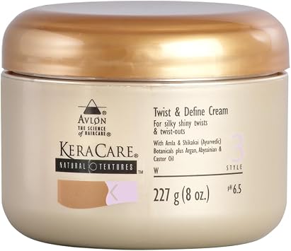 KeraCare Natural Textures Twist & Define Cream- Smooth, Defined Twist-Outs & Braid-Outs 8oz