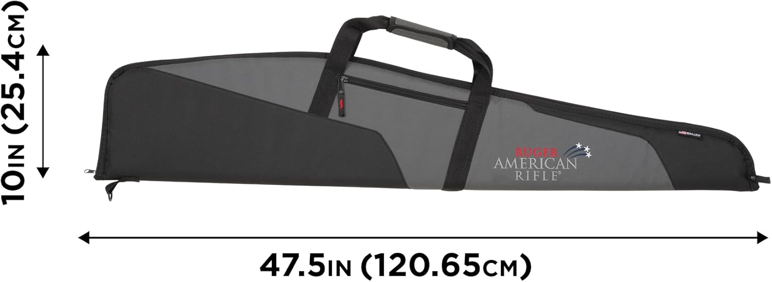 Allen Company Ruger Rifle Case - American Flag Scoped Soft Gun Case - Patriotic Gun Bag Lockable Gun Case - 46IN: Cases for Rifles with or Without Scope Options