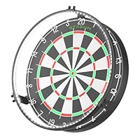 STASUN 360°Dart Beleuchtung,Weiße LED Dartscheibe Licht,Bnehmbar Dartboard Lighting System,12W 6500K Magnetisches Dart Lichtring und Zubehör für Das Gesamte Board