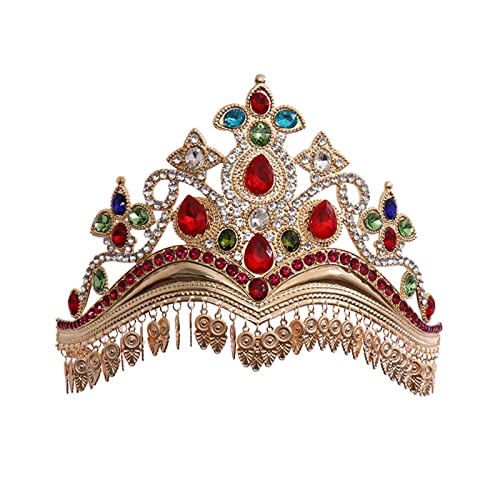 Corona de novia dorada con cristales ideal para regalo de compromiso