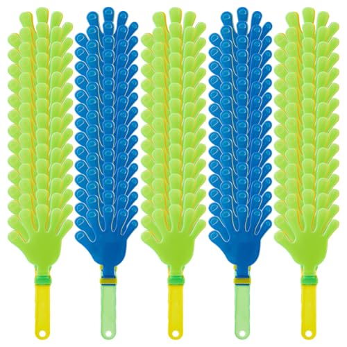 DICOSMETIC 90Pcs Hand Clapper Bulk Plastic Clappers Noisemakers 19cm(7.5In) Party Favors Noise Makers for Birthday Parties New Year's Eve Carnivals Festivals Concerts Entertainment Activities