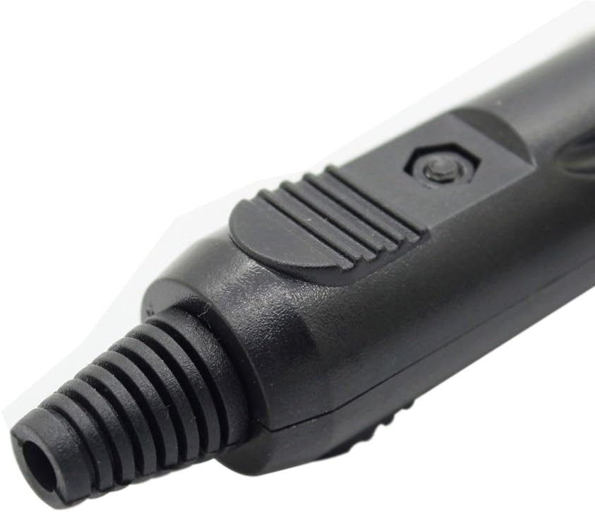 discoGoods 5PCS 12V Male Car Cigarette Lighter Socket Plug Connector with Fuse Red LED Cigar Lighter