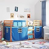 Couchage sécurisé avec protection anti-chute : le lit supérieur dispose d'une protection complète contre les chutes sur les quatre côtés pour assurer la sécurité de votre enfant. Une échelle pratique facilite l'accès et fait du lit un élément passionnant dans la chambre de votre enfant.