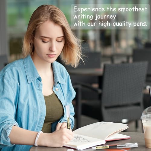 Surcotto Gel Ink Pens, 12pcs 0.5mm Black, Ultra-Fast Drying for Writing, Drawing, and Outlining - Suitable for Students and Office Workers - Image 6