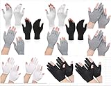 12 Paare Baumwollhandschuhe Neurodermitis Weiß Baumwollhandschuhe Schwarz Dünn Alle Finger Sichtbar Neurodermitis Handschuhe Weiss Baumwolle Grau Stoffhandschuhe Weiß Baumwolle Zwei Finger Sichtbar