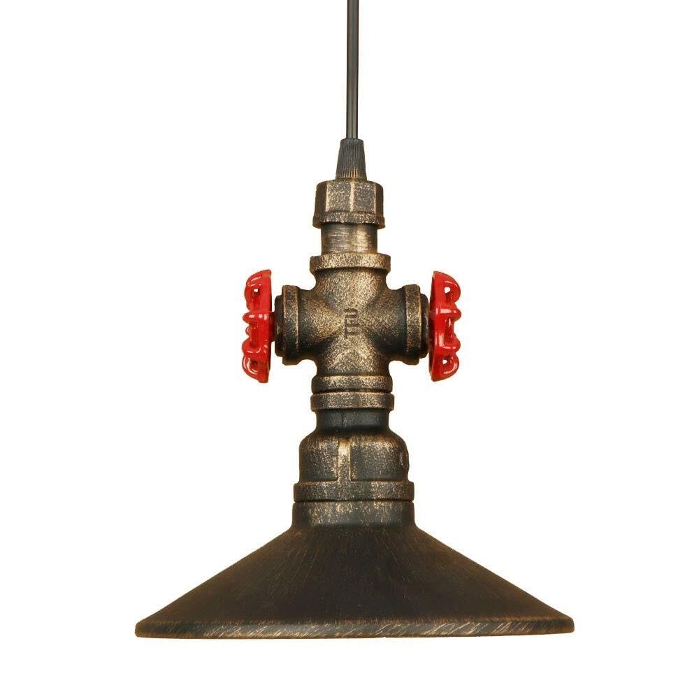 Lámparas de tuberías de agua con diseño industrial retro loft 8