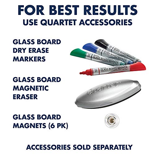 Quartet Easel, Magnetic, Glass Whiteboard, 3' X 2', Adjustable, Portable, Flip Chart Holder, Infinity (Ecm32G) #TOP5