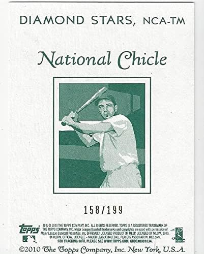 Tommy Manzella Autographed & Serial Numbered #158/199 Special Insert Collectible Baseball Card - 2010 Topps National Chicle Baseball Card #NCA-TM (Houston Astros)