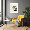 Automobile, Cream and Brown Vintage Framed Wall Art Print A2 (59.4×42cm) Black, Wall Decor for Living Room, Bedroom, Office & Home, Ready to Hang, Art Gift #1