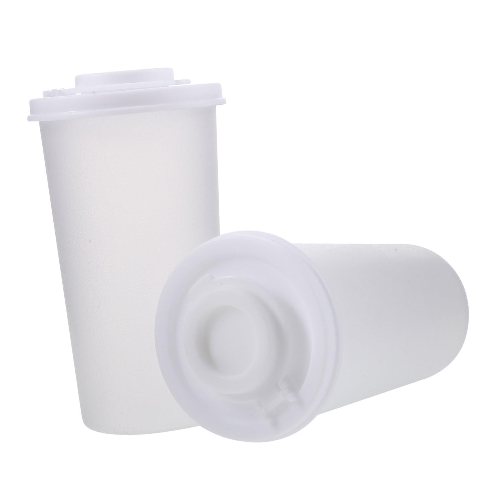 BRIGHTFUFU 2Pcs Clear Pepper Containers Mini Salt for Kitchen and Bbq Space Saving Condiment Bottles with Flipping Lid Portable Seasoning Jars for Home and Outdoor Use