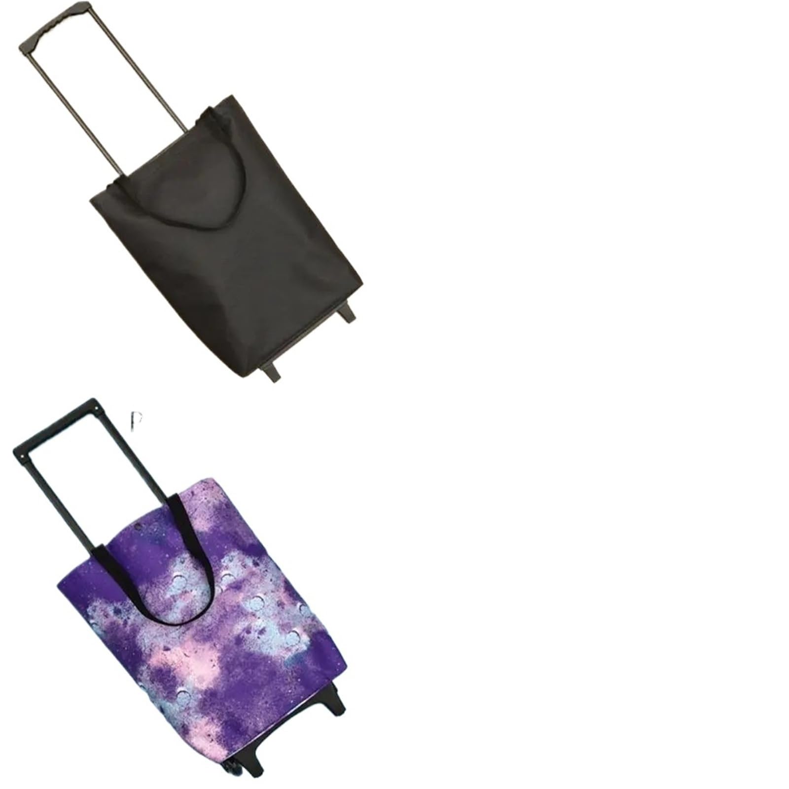Bolsa De La Compra Plegable con Ruedas Carro de la Compra Plegable del Bolso de la Carretilla con Las Ruedas Que doblan los Bolsos Reutilizables del ultramarinos(4-with Buckle)