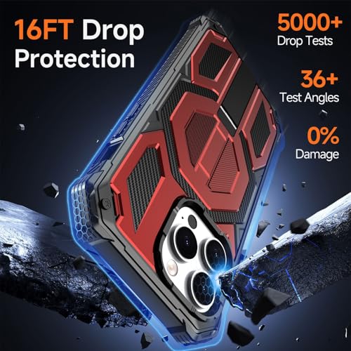 Coque antichoc iPhone 14 Pro Max rouge MagSafe pour éviter les rayures - 6