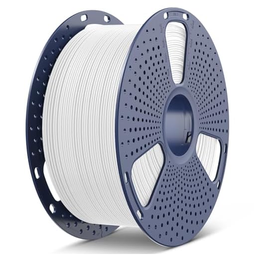 SUNLU High Speed PLA Meta Filament, 3KG PLA 3D Printer Filament 1.75mm, Large Spool 3D Filament, Dimensional Accuracy +/- 0.02 mm, Fits for Most FDM 3D Printers, 3KG Spool(6.6lbs), White