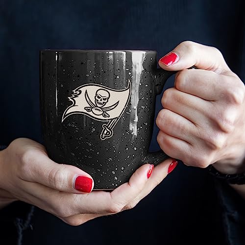 Image of Rico Industries NFL Football 16 oz Team Color Laser Engraved Speckled Ceramic Coffee Mug